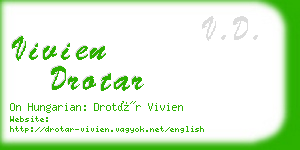 vivien drotar business card